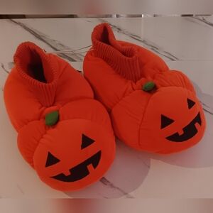 Gymboree Kids Pumpkin Slippers Size 2-3
